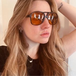 Retro Orange Sunglasses
